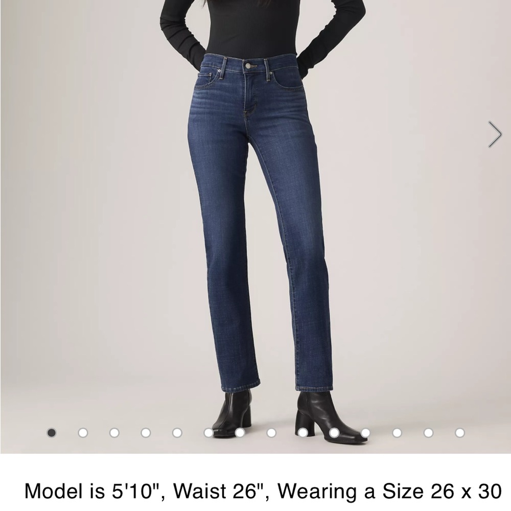 Levi's Dark Indigo Straight Leg Jeans